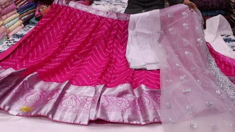 organza lehenga