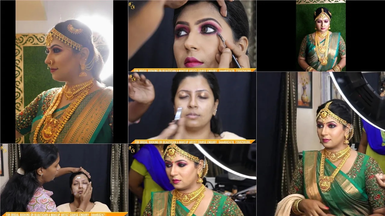 South Indian Bridal Makeup Looks | Engagement hairstyles, Hair style on  saree, Traditional hairstyle