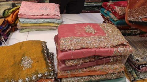 night reception sarees