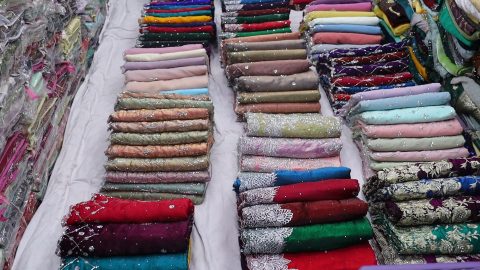 saree stone work design