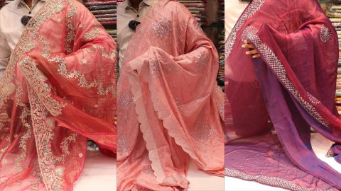 designer work saree fancy