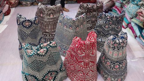 heavy blouse lehenga design