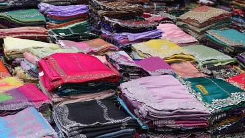 Heavy stone work saree