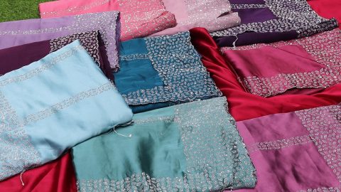 zari work fancy saree