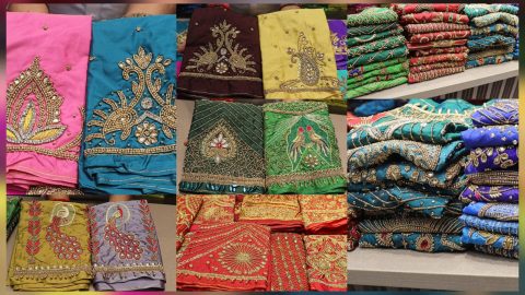 aari work blouse fabric